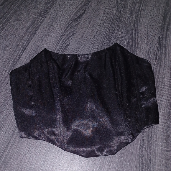 Shein - Black Corset/ Crop Top - W Sz Small - Picture 1 of 7